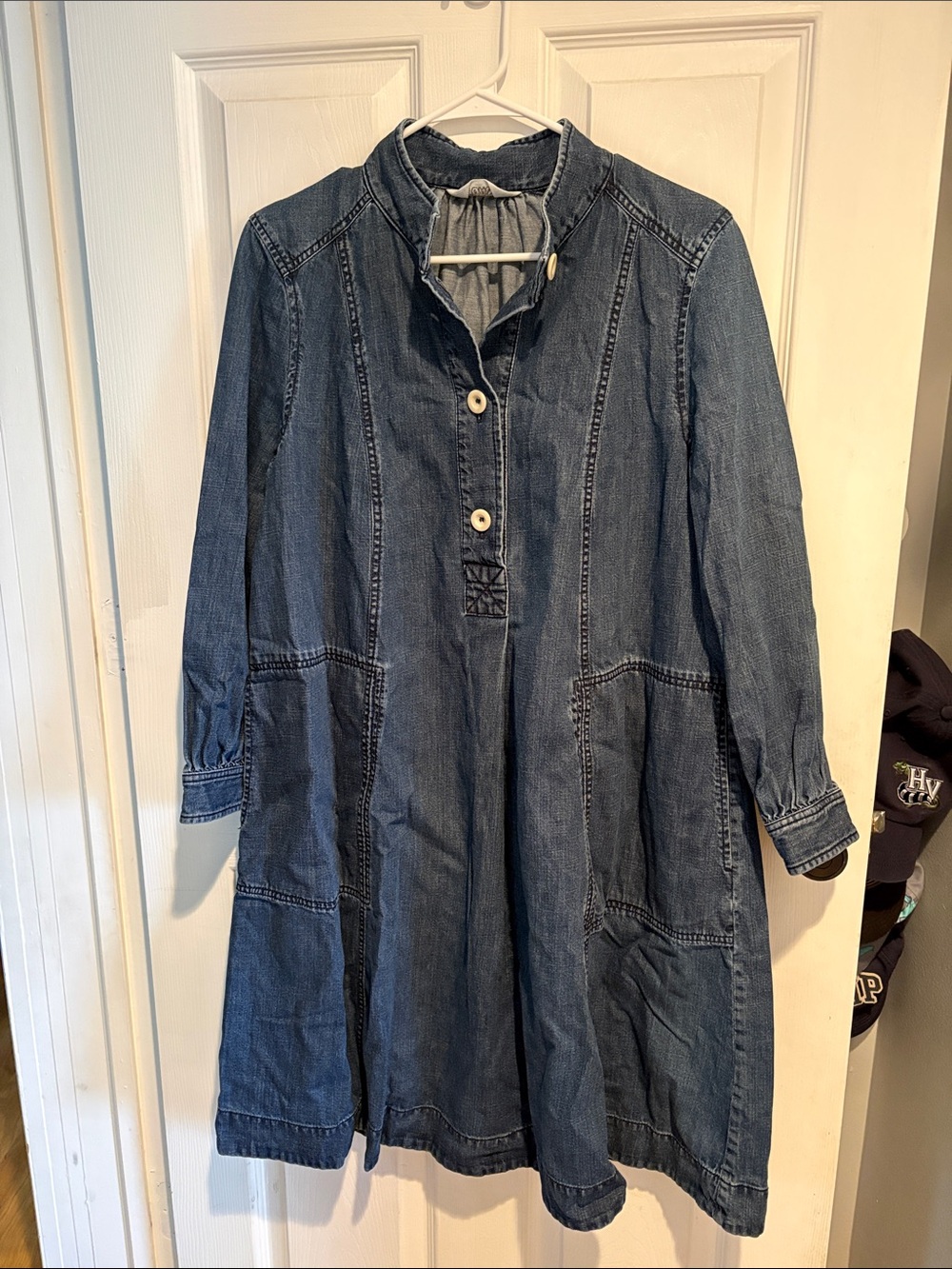 TOAST Denim Button-Front Women's Dress